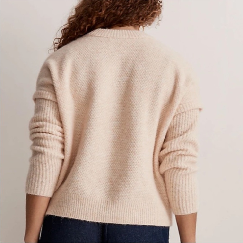 Madewell Cable Havener Pullover Sweater Size Small EUC - Picture 4 of 9
